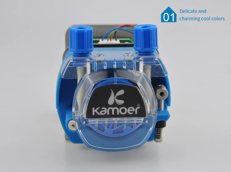Kamoer KCM-ODM 12 V/24 V Мини Насадка На шланговый насос с трубкой Небольшой Поток шагового двигателя(13,5~ 320 мл/мин., 4/8 роторов