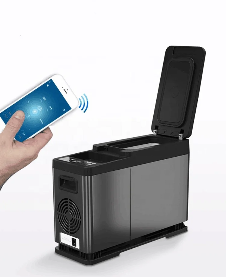 

Advanced 8L car freezer mini refrigerator with mobile phone Wireless charging function and App