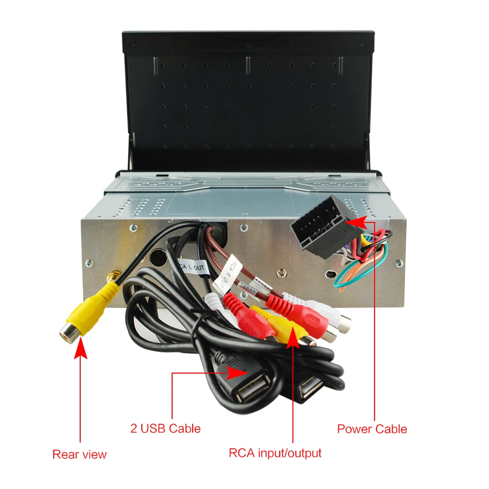 Автомобильный выдвижной радиоприемник с GPS Wi Fi сенсорным экраном 7 дюймов 2 Гб ОЗУ