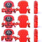 Популярная игра кальмар, кошелек для монет Netflixs, фиджет-игрушки, милый кошелек с пузырьками из аниме, Детский Рождественский подарок