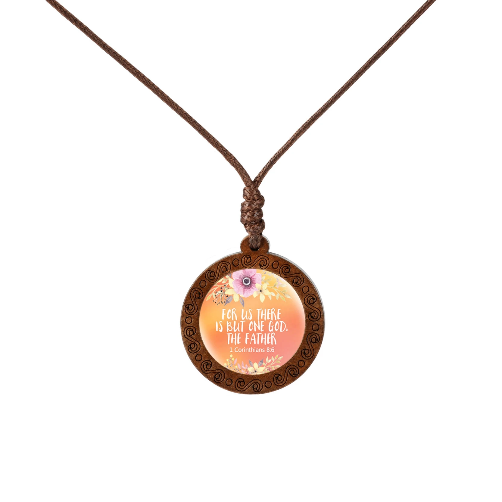 Деревянное ожерелье с подвеской из искусственной кожи|Ожерелья подвеской| |