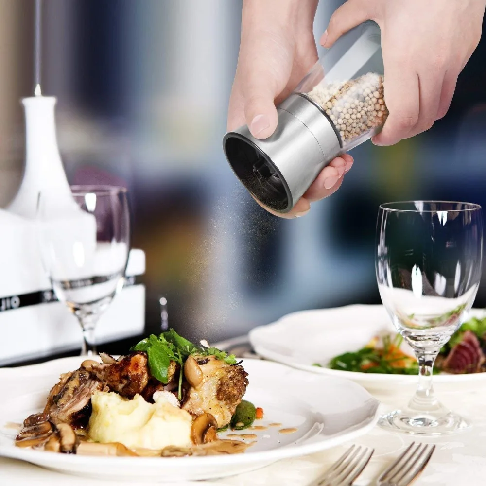 2 шт./компл. Нержавеющая сталь Соль и Перец Измельчители Muller Регулируемый