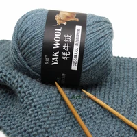 15pcs x 100g wool yarn for hand knitting sweater yak wool croche yarn needle 4 5mm 3 ply fine dyed