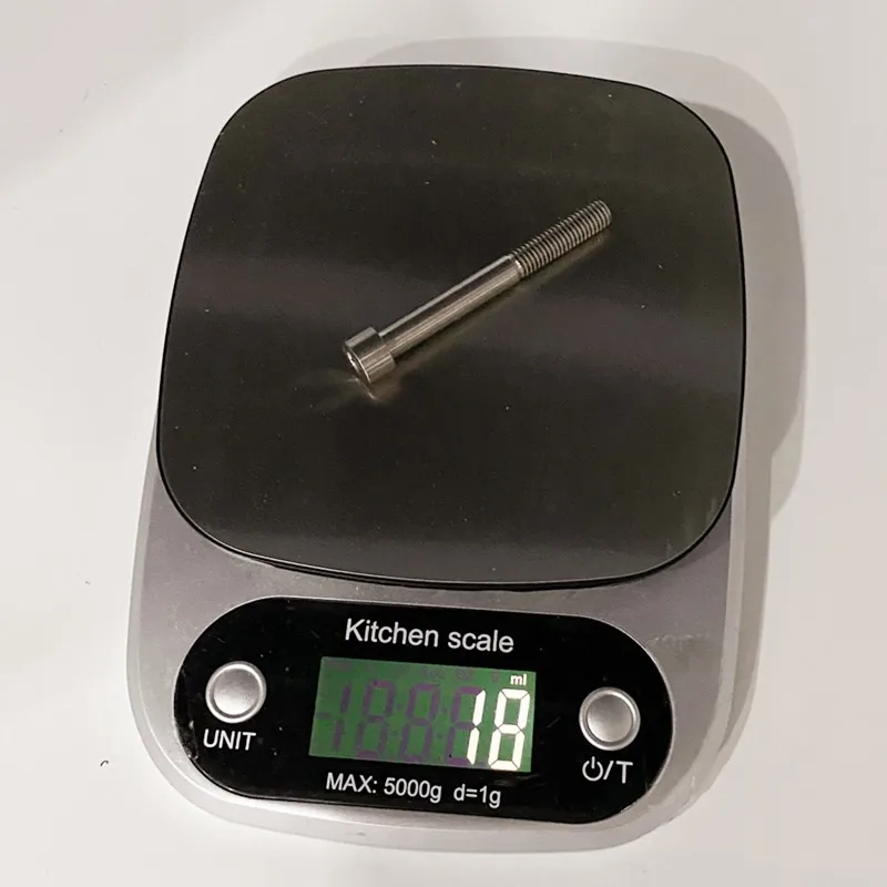 1 шт. Сверхлегкий болт M8x70 из титанового сплава для велосипедной