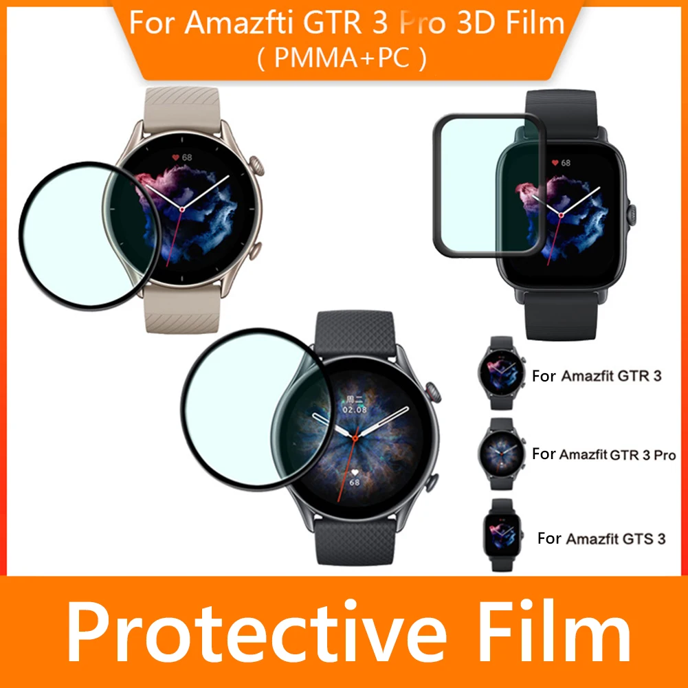 

2 шт., защитная 3d-пленка для смарт-часов Amazfit GTR 3/GTS 3/GTR 3 Pro