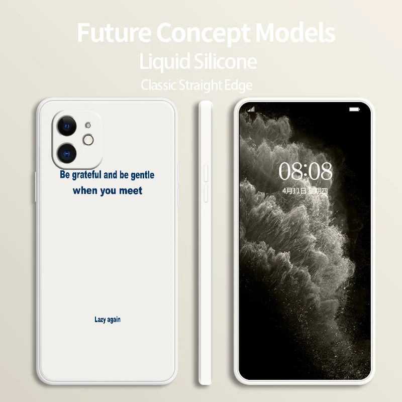 

Contracted Wind Phone Case For iPhone 12 Pro Max Mini 11 Pro Max X XR XS MAX SE2020 8 8Plus 7 7Plus 6 6S Plus Silicone Cover