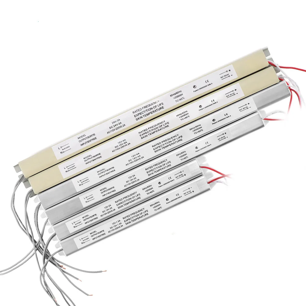 Трансформаторы освещения драйвер ультратонкий источник светодиодный для