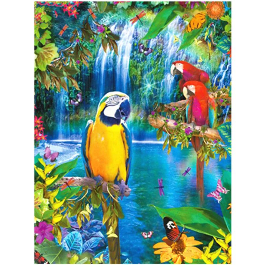 

Алмазная живопись, животные, полный квадрат, 5D, алмазная вышивка своими руками, птица стразы, мозаика, попугай, вышивка крестиком, домашний д...