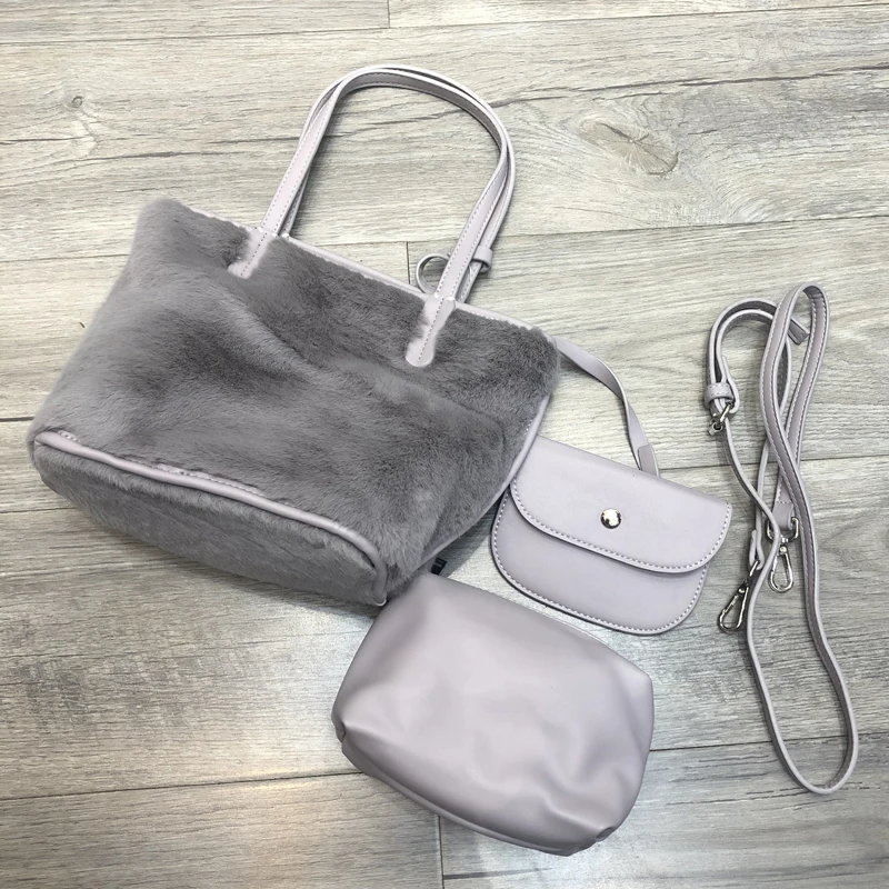 Женская сумка из ангорской шерсти Sunday Повседневная маленькая на плечо