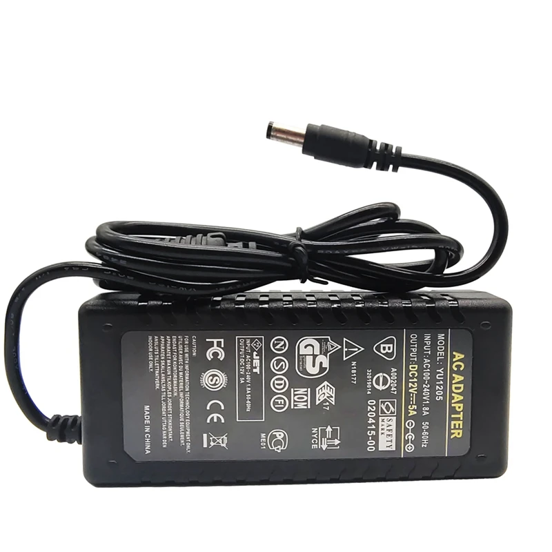 Светодиодный трансформатор постоянного тока 5 в 12 В бесшумный скрытый адаптер