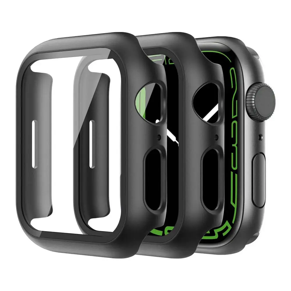 

2 шт., защитный силиконовый чехол для Apple Watch серии 7, 41/45 мм