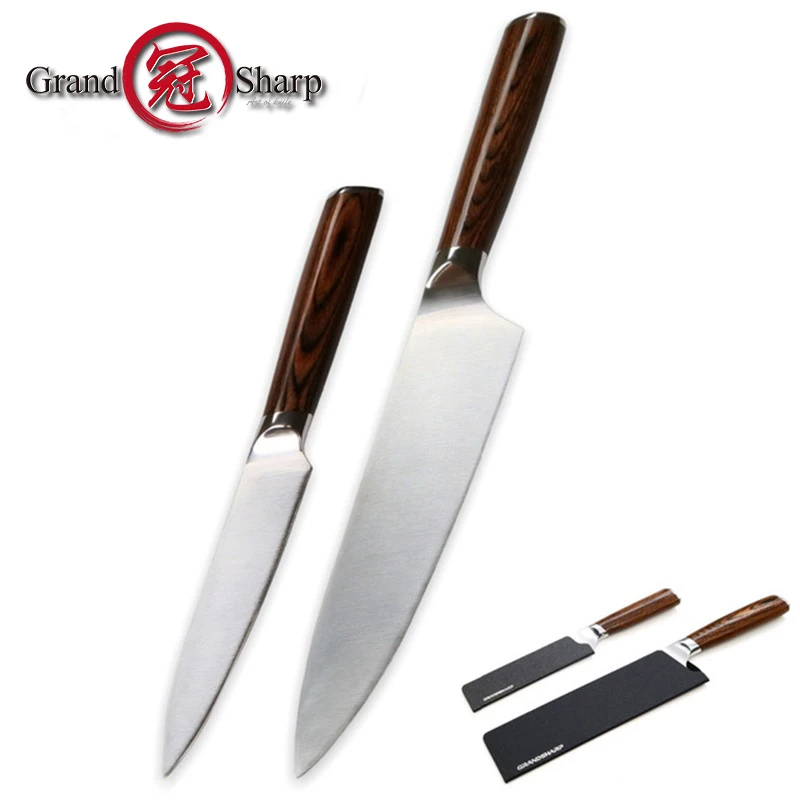 Набор кухонных ножей GRANDSHARP 2 шт. нож шеф повара из молибденовой ванадиевой