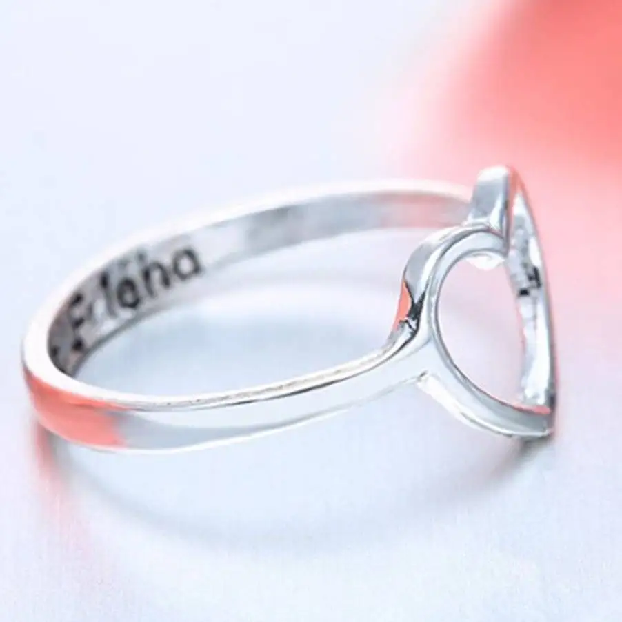 Кольцо свадебное с перфорацией в виде сердца для пар размеры 6 7 8 9 10|Кольца| |