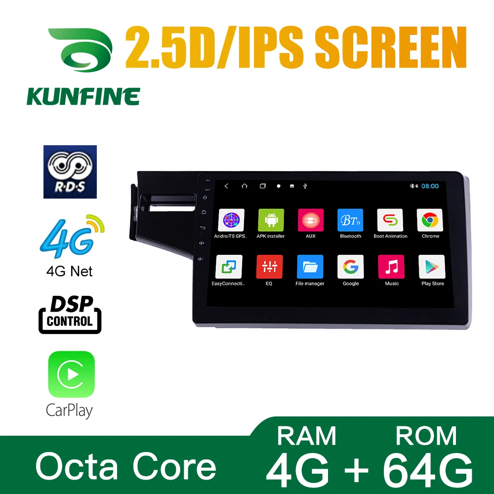 Восьмиядерный Android 10 0 автомобильный DVD GPS навигационный плеер Deckless стерео для Honda