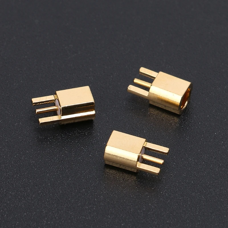 

MMCX Female Jack Connector PCB Mount With Solder Straight Goldplated 3 Pins P82A
