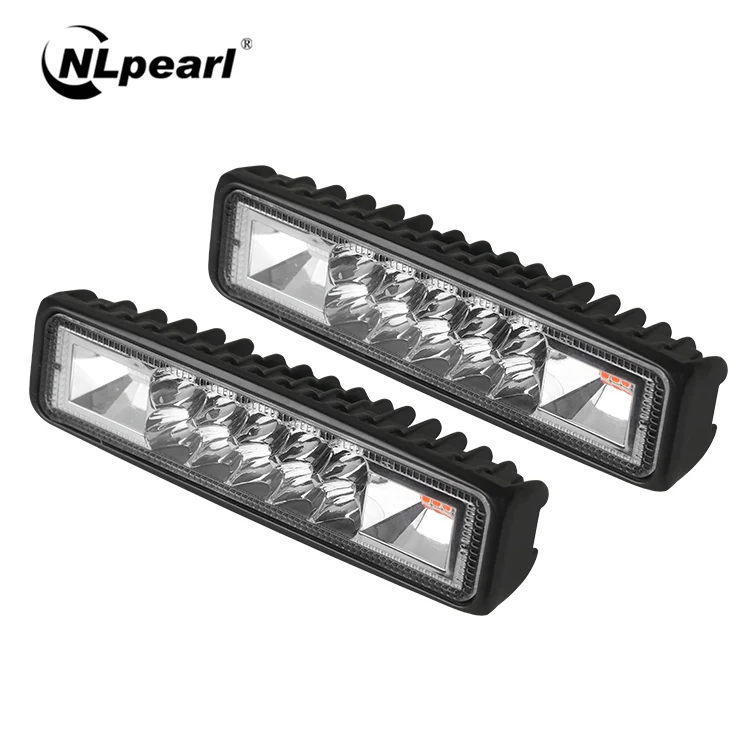 NlpearL 12-24V " светодиодный противотуманные Автомобильные фары красный синий желтый 5 стиль мигающий светодиодный свет для полиции для внедорожника грузовика трактора 4X4 ATV - Цвет: 2 piece-5 modes