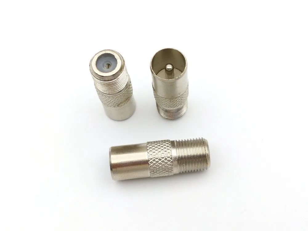 Никелированные соединители адаптера для телевизора со штекером PAL на гнездовой