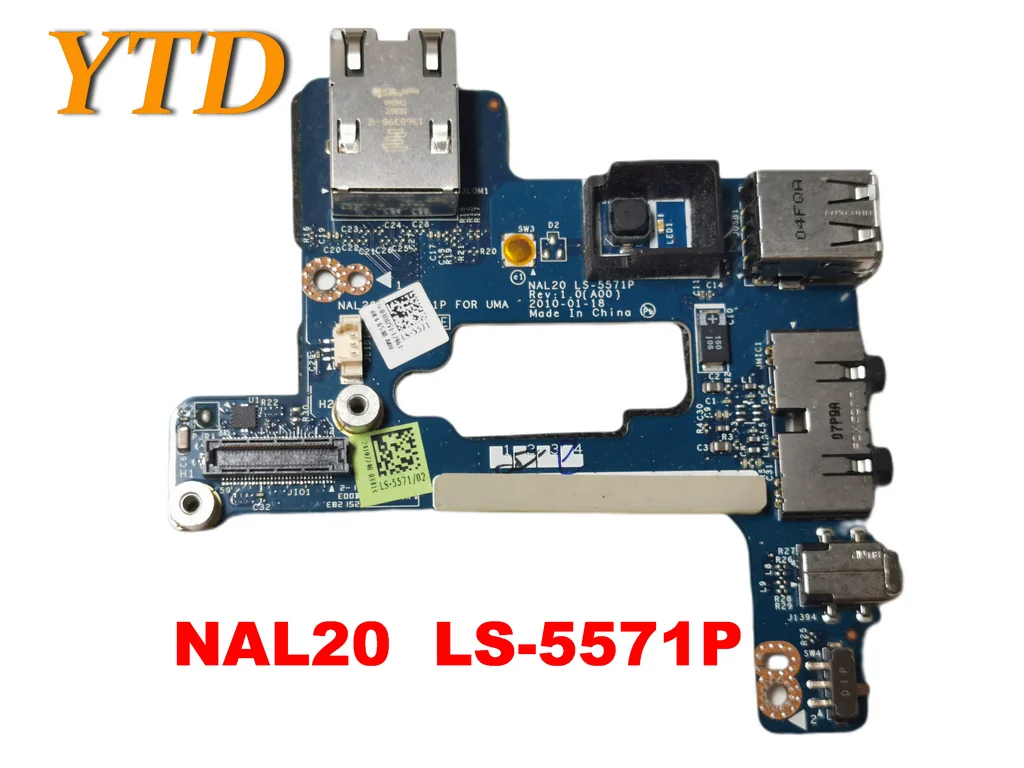 Оригинальный Для DELL E6510 звуковая плата USB доска карта LAN Сетевая NAL20 LS 5571P