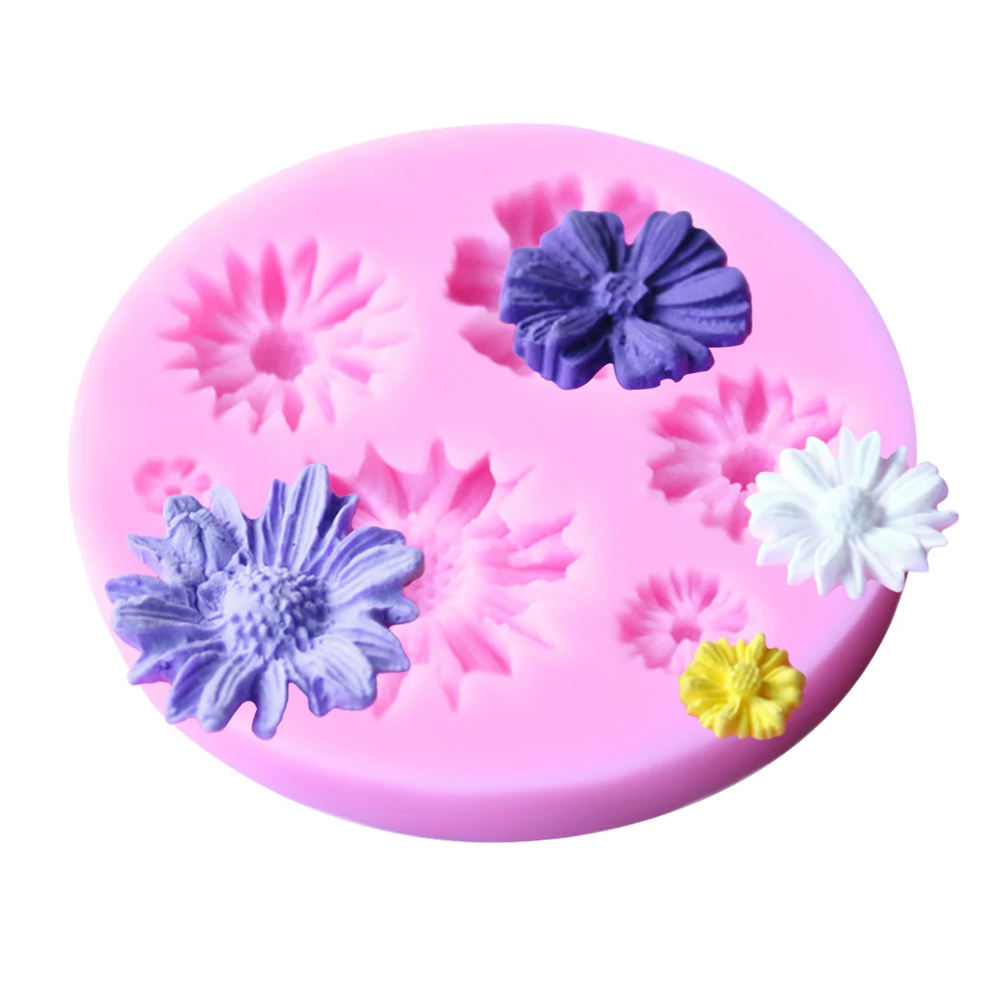 1 шт. 3D Подсолнух лук искусственная помадка ремесло торт конфеты искусственный