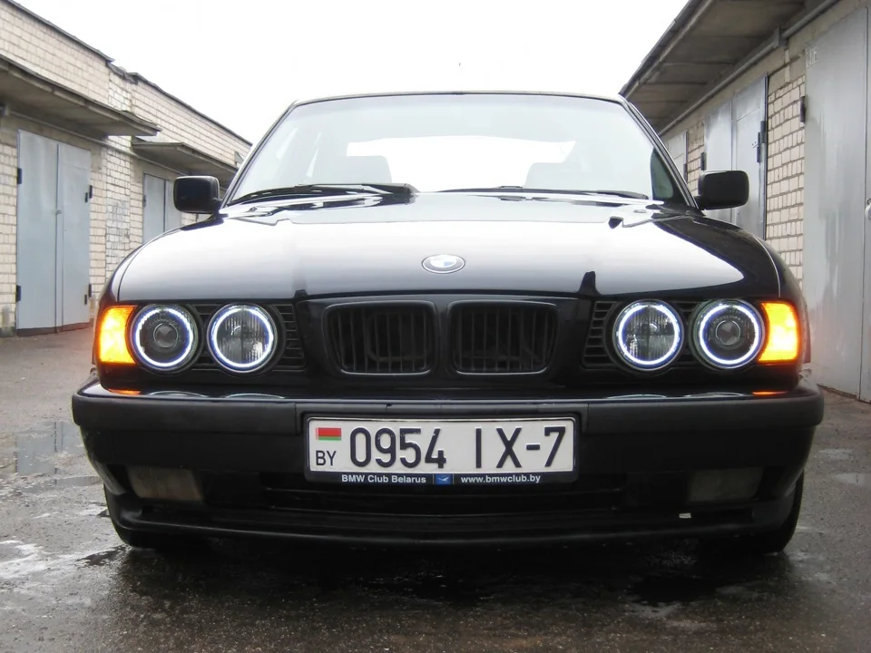 Отличные SMD 5050 светодиодный Белый Фар halo ангел демон глаза комплект для bmw E30 E32 E34