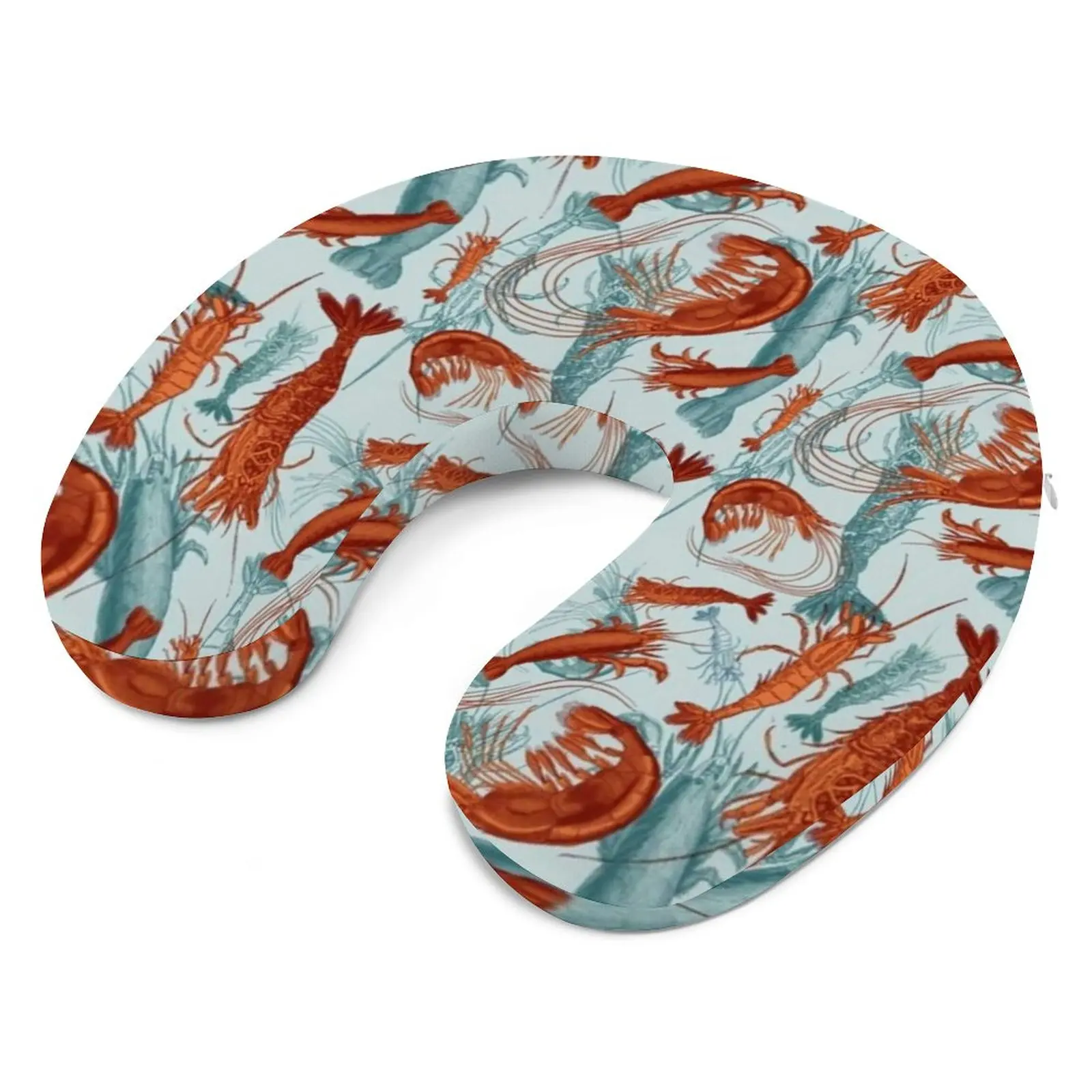 

Turquoise Neck Pillow Vintage Lounge Travel Pillow Print Man Pain Relief U-Shape Memory Foam Pillow