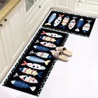 2 шт.компл., длинный Противоскользящий набор кухонных ковриков, Резиновая подложка, входная дверь, коврик, набор, балкон, крыльцо, ванная комната, коврик для ванной