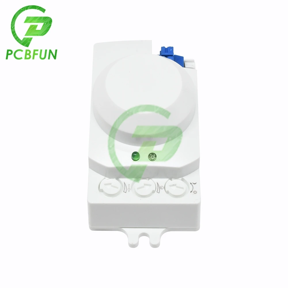 5.8GHz Microwave Radar Sensor Switch AC 220V 240V 5.8GHz CW Radar Microwave Movement Motion Detector Sensor Switch for Indoors
