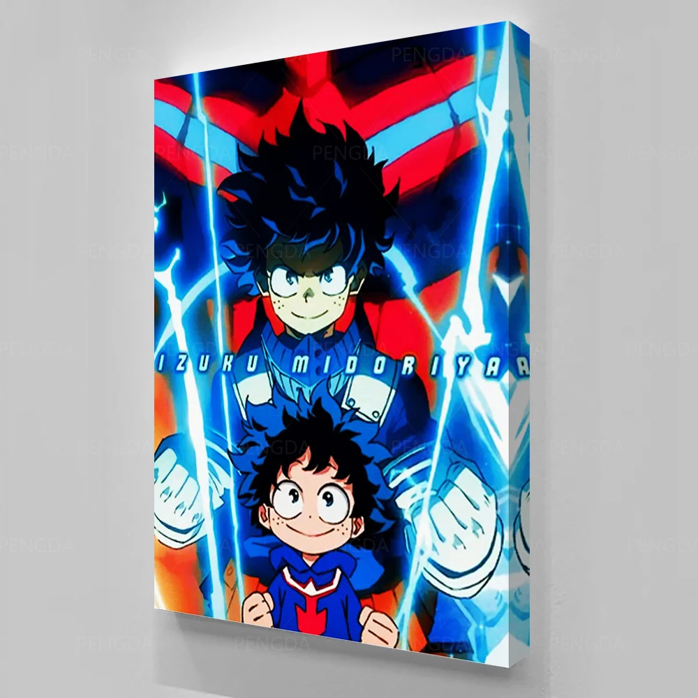 

Canvas Paintings Blue Anime My Hero Academia Wall Art HD Print Boy Poster Home Decor Modular Pictures For Bedroom No Framework
