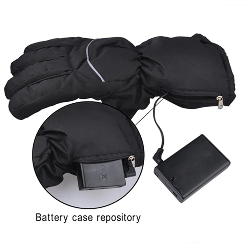 

2pcs Ski Motorcycle Outdoor Sports Cycling Winter Warm Camping Waterproof Heated Gloves Thermal Hunting Soft Battery Powered