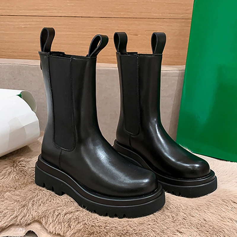 

Зима 2021, Ботинки Martin, короткие меховые ботинки, женская повседневная обувь на платформе с круглым носком, женские современные ботинки на мол...