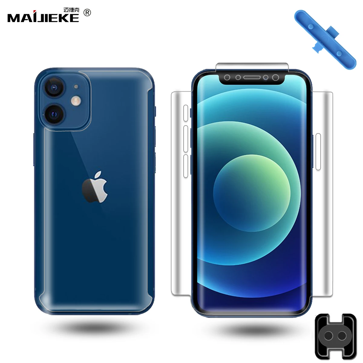 360 полная Гидрогелевая пленка для iPhone 12 Pro max Защита экрана mini X Xs Xr 7 8 plus Se 2020 нано |