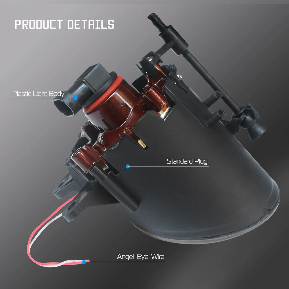 Cawanerl светодиодный автомобильный фонарь передний противотуманный светильник +