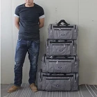 Мужская Дорожная сумка из ткани Оксфорд, черная Водонепроницаемая вместительная сумка для ручной клади, деловой портфель для путешествий, 2021