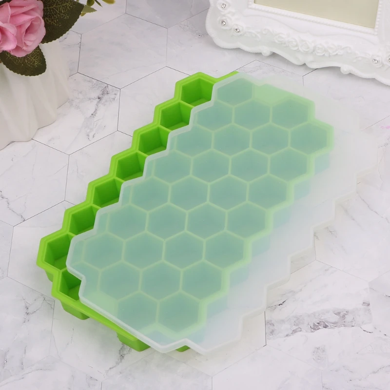 

37 Grids Honeycomb Mini Ice Maker Cube Eco-Friendly Cavity Silicone Tray Mold