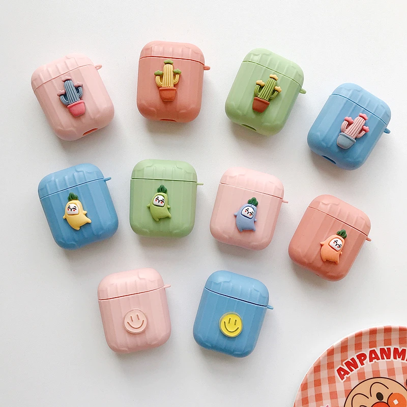 

Suitable for airpods 1/2 covers protective case novel silicone wireless bluetooth earphone case cute pattern style airpod case
