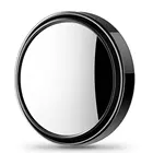 Зеркало заднего вида автомобильное маленькое круглое, регулируемое на 360 градусов, для слепых зон, вспомогательное, реверсивное, широкоугольное отражающее