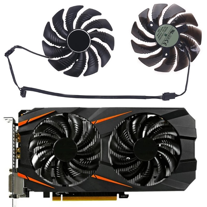 

2022 New 88mm T129215SU 4Pin Cooler Fan for Gigabyte GeForce GTX1060 1650 1070 1050ti
