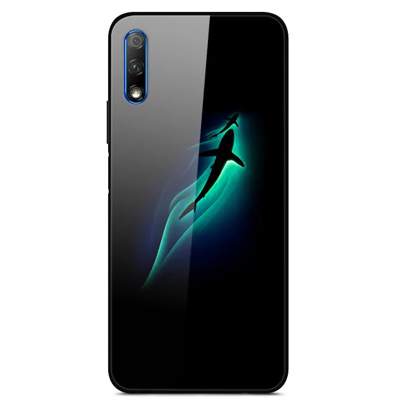Роскошный чехол для huawei Honor 9X, чехол из закаленного стекла, силиконовый чехол для телефона huawei Honor 9X X9 9 X, чехол s для Honor 9X