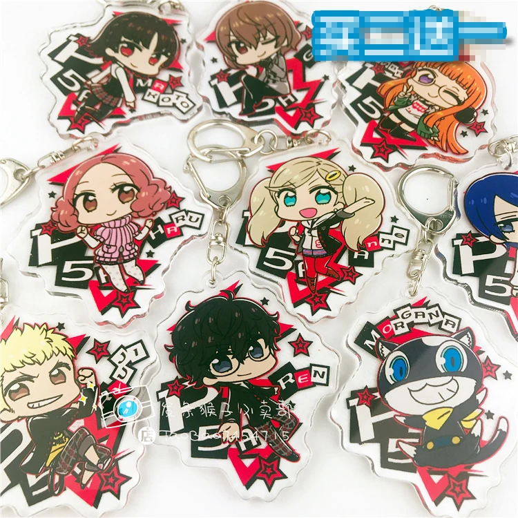 Аниме брелок Persona 5 Рен Амамия Моргана аниме кардкаптор Ann Takamaki Китагава Косплэй