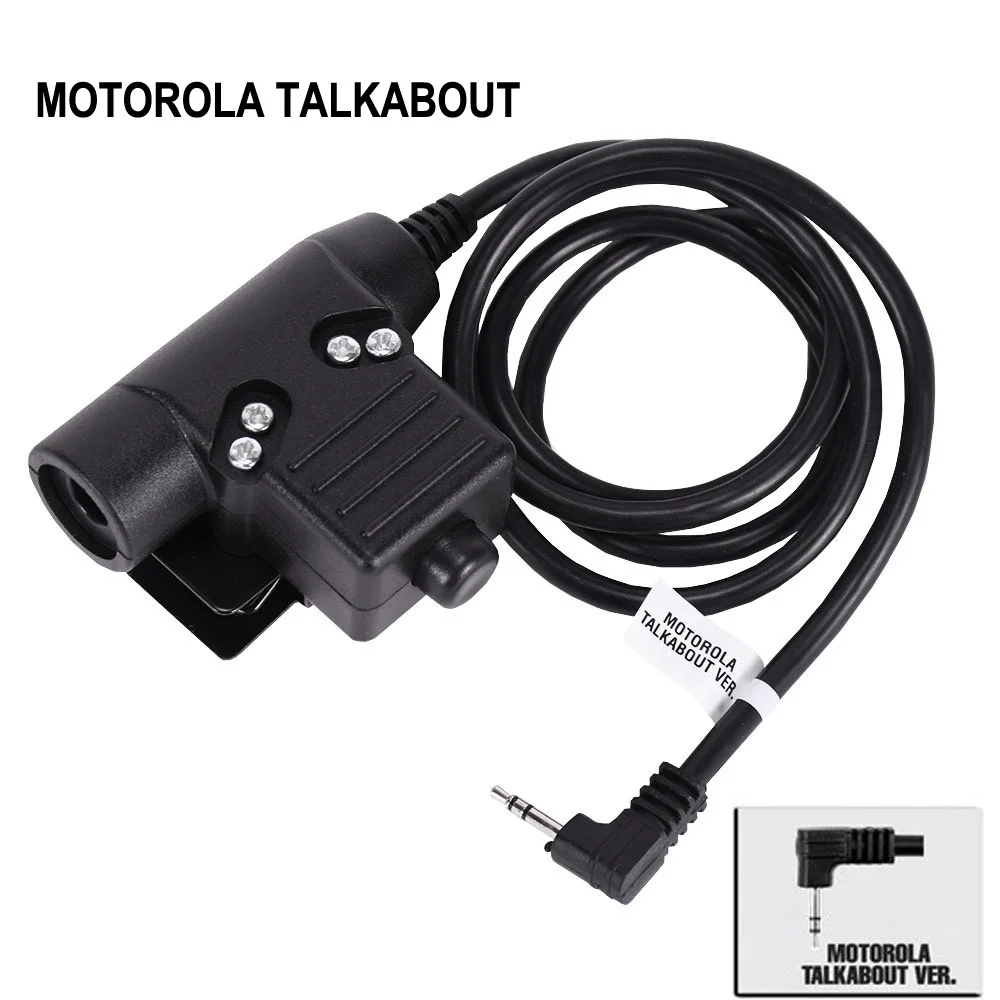 Тактическая гарнитура PTT для KENWOOD ICOM Midland Motorola Baofeng радио рация штекер телефона