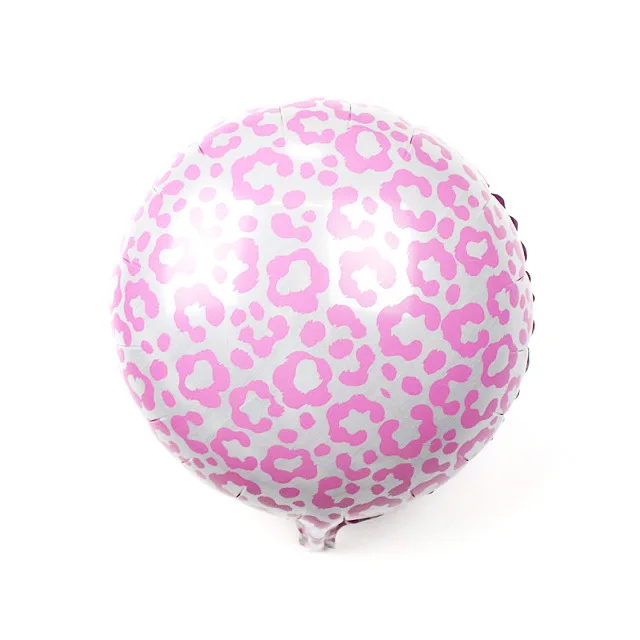 leopard pink 1" Леопардовый принт воздушный шар Зебра печати модные сексуальные вечерние украшения 1 шт 3 шт - Цвет: leopard pink