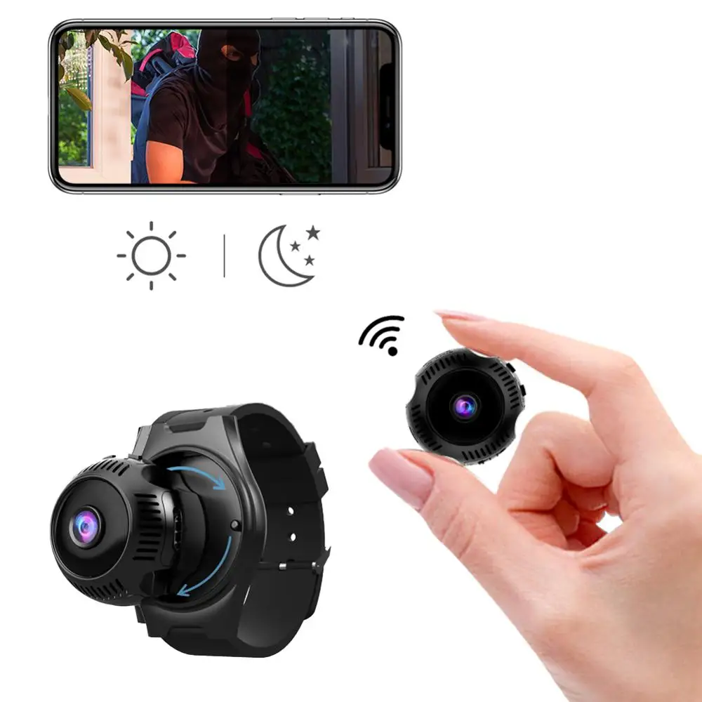

New Style Mini WIFI Camera 1080P HD X7 Camera Mobile Phone Remote 160 ° Wide Angle Super Night Vision Wireless Camera Tools