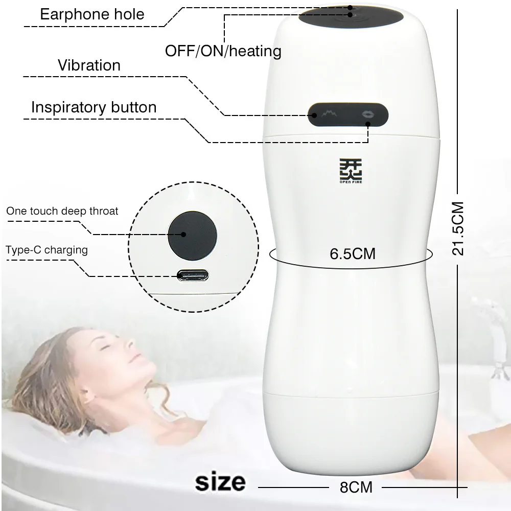 Мужская Автоматическая чашка для самолета Глубокая глотка огонь самолет