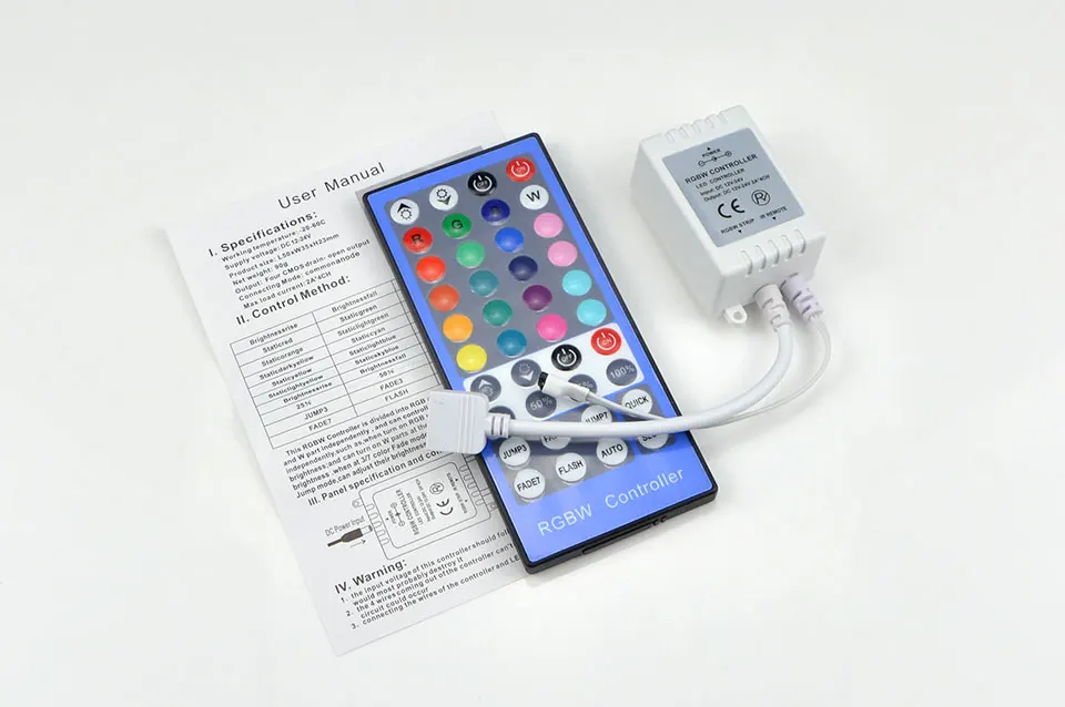 DC 12 V-24 V светодиодный rgb светодиодные полосы света интим RGBW/RGBWW, с поверхностным монтажом, 5050 Светодиодная лента лампа ИК-пульт дистанционного управления 4 Каналы 40-кнопочный 5pin диммер