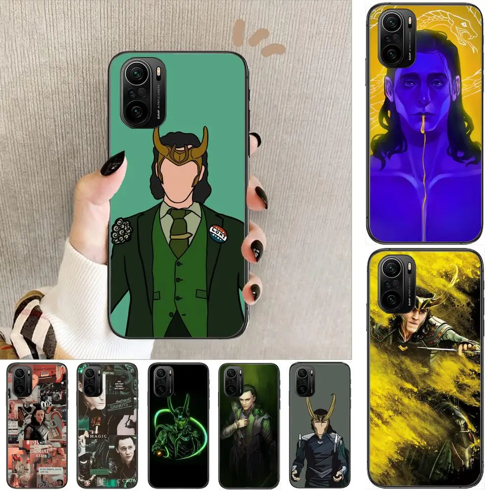 

Marvel Avengers Loki Phone Case For xiaomi redmi POCO F1 F2 F3 X3 Pro M3 9C 10T Lite NFC Black Cover Silicone Back Prett mi 10 u