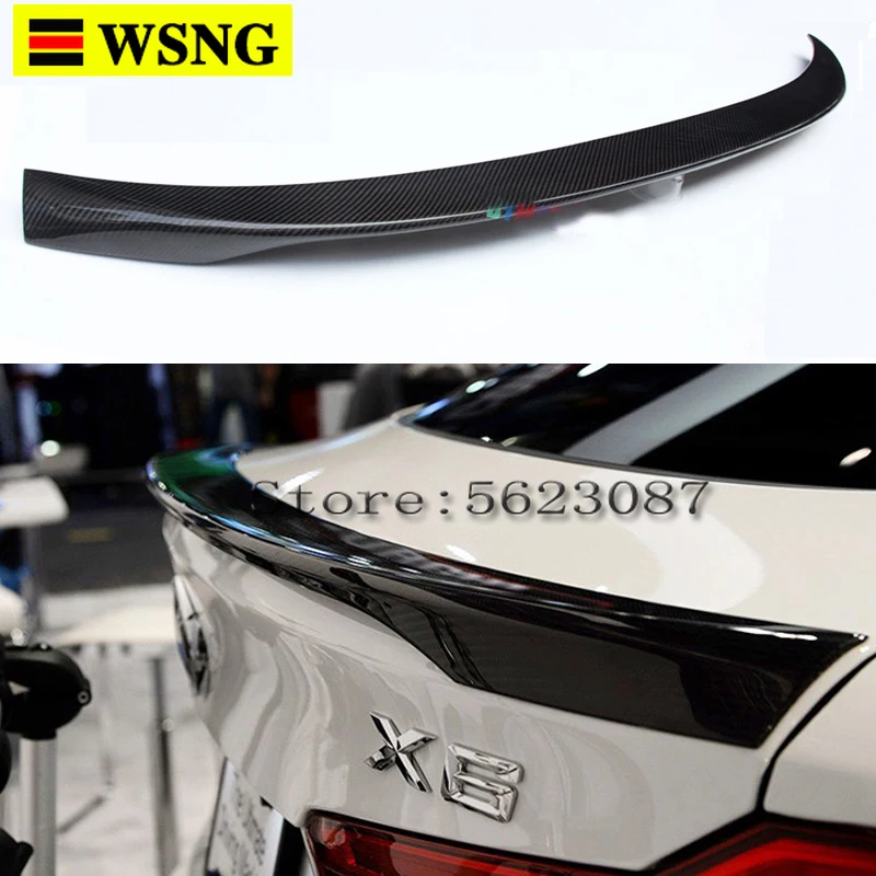 

Carbon Fiber Rear trunk Spoiler Boot Lip Wing for BMW X6 F16 2015 2016 2017