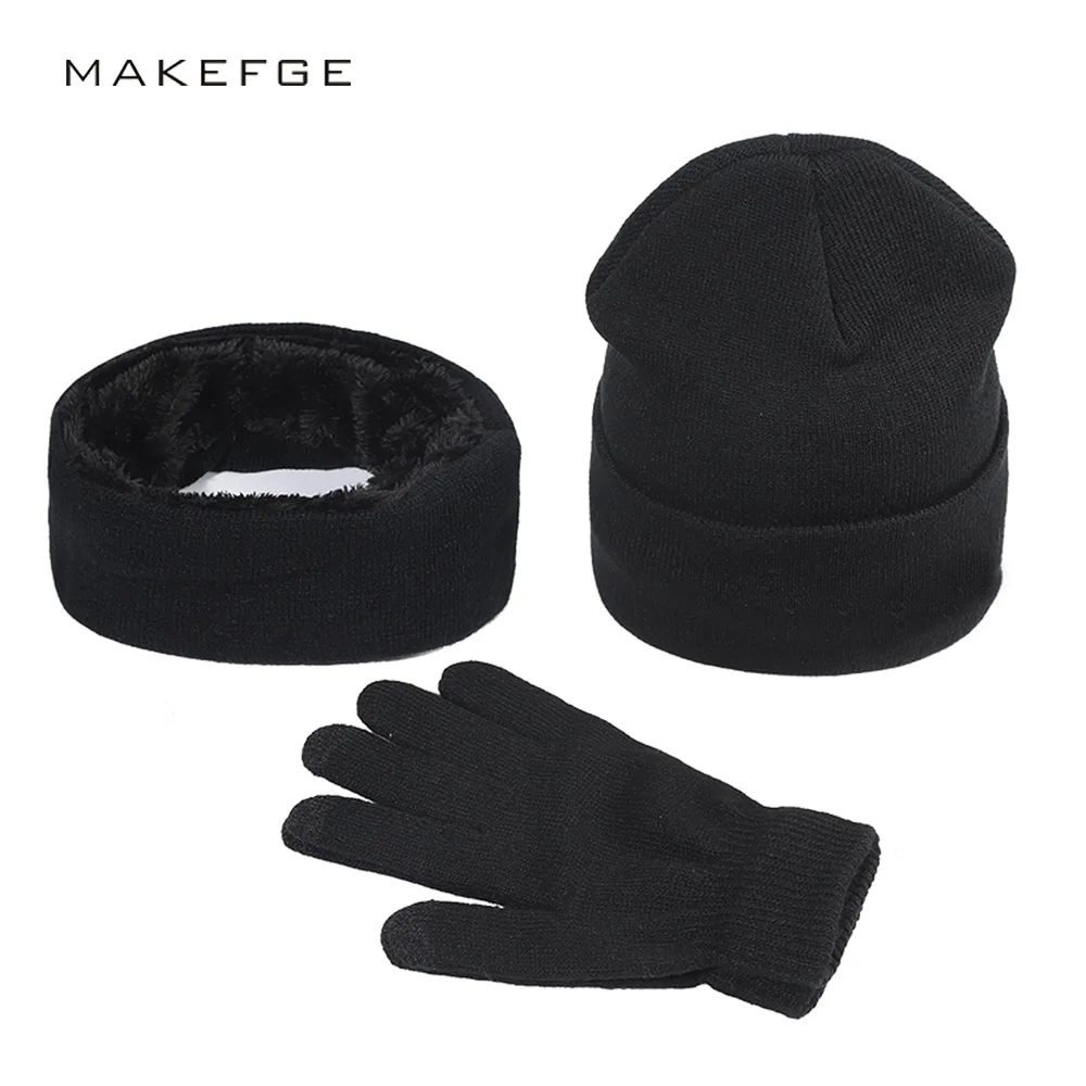 

Женская зимняя шапка, новинка, мужской стиль, набор из толстых теплых трикотажных однотонных мужских шапок, зимняя шапка для мужчин