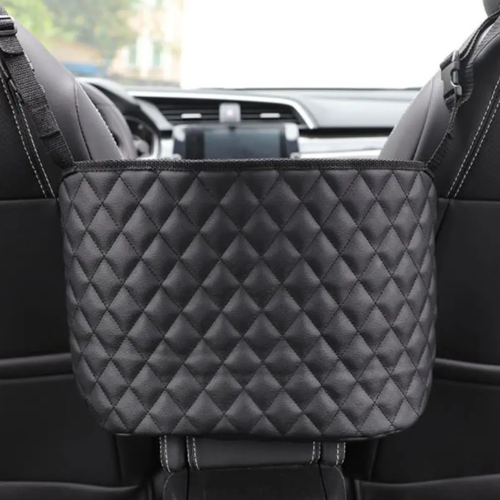 

Car Seat Compartment Storage Net Bag On-board Storage Bag In The Car Bag Hanging Bag Middle Rear Seat Back Storage Bag