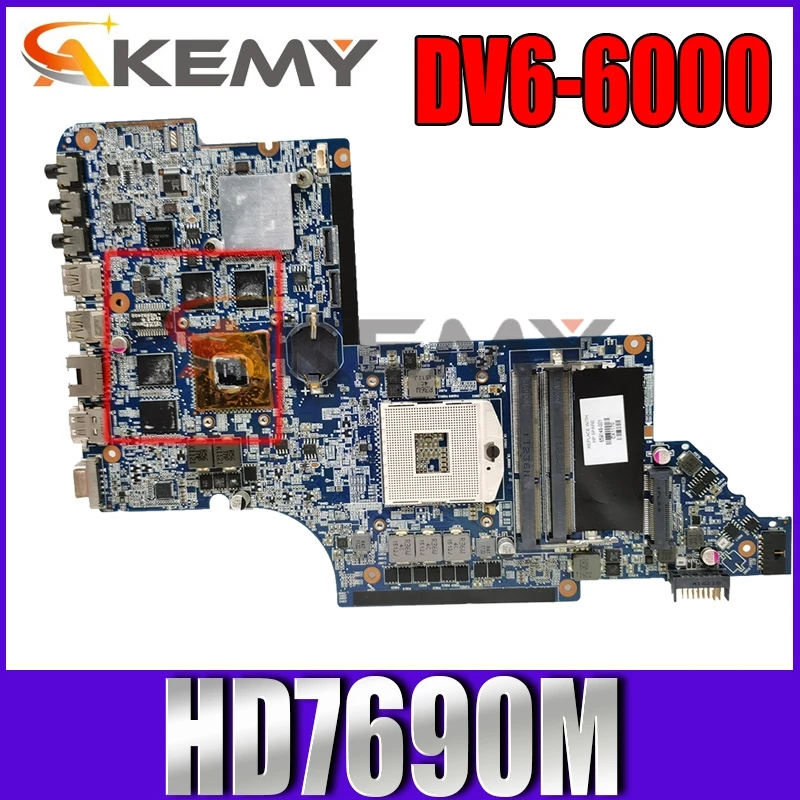 Материнская плата DV6-6000-001 HD7690M для ноутбука HP Pavilion DV6 705188 видеокарта 100% полностью