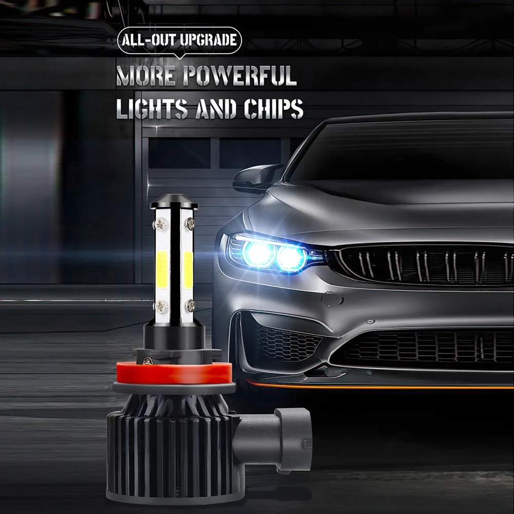 

2pcs Set H11 336000LM HeadLights 6000K Bulbs DC 9-32V High Power Kit LED